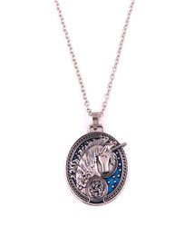 Fashion Femmes Collier Men Collier Unicorne et motif de fleurs avec une belle personnalité en émail cadeau Zinc Alloy Fournir Dropshippin6266561