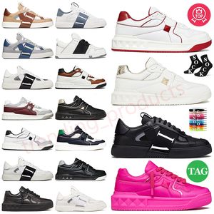 Mode Dames Heren Spikes Geklede Schoenen Valentionliess ONE STUD Lage Sneakers Designer VL7Ns Sneaker Open Skate Trainers Lederen Loafer Plate-forme Laag Casual sport