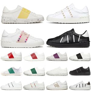 Hommes Femmes Chaussures habillées décontractées Blanc Rouge Or triple noir top mode Hommes Femmes Chaussure en cuir Open Sneaker Low Sneakers formateurs sports de plein air eur 35-46