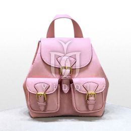 Mini mochila de moda para mujer, mochilas con cordón de cuero, mochilas para estudiantes de moda, bolsos dobles, mini bolsos de hombro para mujer, mochila pequeña de diseño rosa lindo