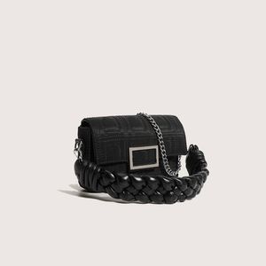 Mode dames mini portemonnee portemonnee Handgeweven handtas met een enkele schouder schuine tas kauwgom ketting mobiele telefoon tas designerfashion123