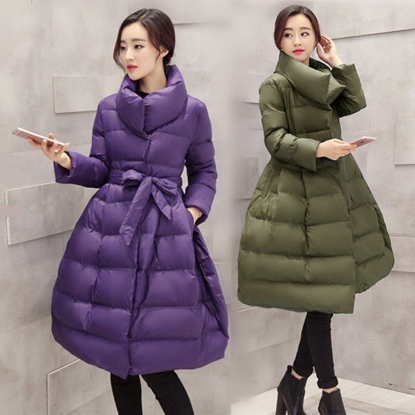 Veste en coton Femmes moyennes 2023 Hiver Nouveaux vêtements pour femmes Version coréenne Version lâche et moelleuse A-Line Cape Temperament Cotton Clothing Trend 201202