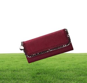 Fashion Women Purse Stella McCartney Long Sqaure Hasp Lady Wallet Soft Pvc Leather Bag2109844