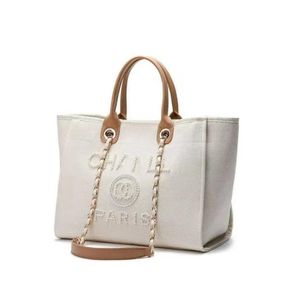 Brand de sac pour femmes Fashion Canvas Classic Big Beach Handbag Designer Designer Women's Back Shoping Sac