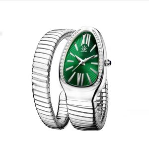 Bracelet pour femmes Fashion Watch Quartz Diamond Watch en acier inoxydable saphir imperméable