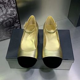 Mode dames sandalen luxe designer ballet schoenen jelly kleur flats lage hiel ronde teen poppen schapenvacht leer hoge hak rubber slippers 35-40