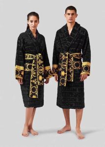 Fashion Women's Sleep Lounge Women Sleep Unisexe Man Cotton Sleepwear Night High Quality Bathrobe Brand Designer Robe