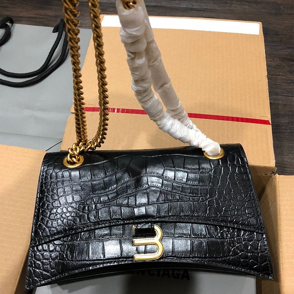 Mode Femmes Totes Sac de designer de luxe de haute qualité en cuir de crocodile Flip classiques rétro une épaule sacs à bandoulière designer femme sacs à bandoulière avec boîte