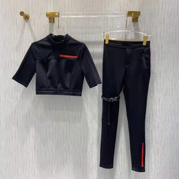 Fashion's Women's Pack Suters Suit Coat informal con tela de nylon Classic Top Pants Top Camiseta de chándal Swein Sweatshirt Tize S-L