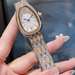 Regarder des femmes de la mode Full Diamond Diamond Double Ring Assortid Quartz Women's Watch