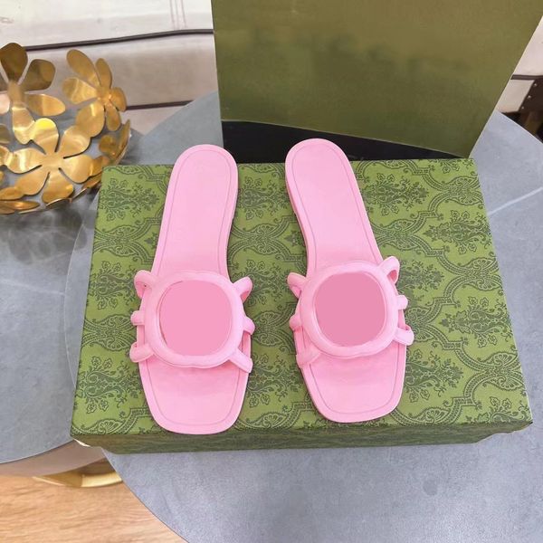 Fashion Women Sandals Designer Anti Slip Rubber Sole Outdoor Beach Herringbone Slippers Big Femmes's Slippers 35-41 avec boîte