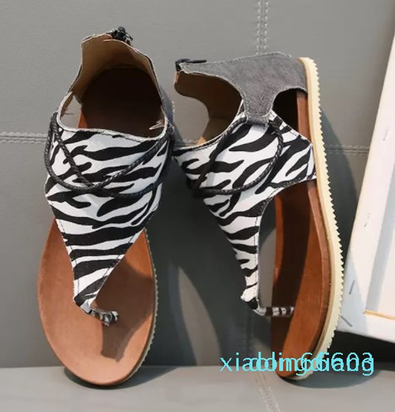 Mode-Femmes Diapositives Designer Tongs Sandale Sexy Girl Leopard Zebra Snake Skin Slipper Sandal Luxury Beach Party Dress Shoes8