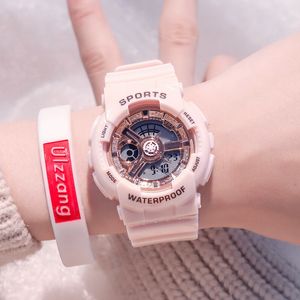 Mode Dames Sport Horloges Waterdichte Trendy Mannen Dames Digitale Horloge Topmerk Rose Gold Lover's Gift Outdoor Quartz Clock 210310