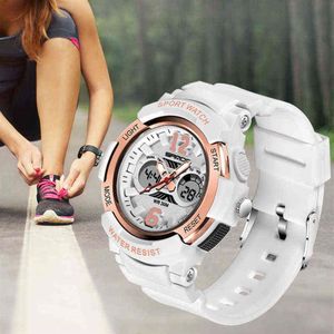 Mode femmes montre de sport G étanche numérique LED dames choc militaire électronique armée montre-bracelet horloge fille Reloj montre 220105 212g