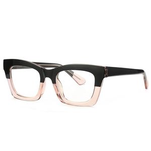 Mode femmes lunettes de soleil cadres oblong Cat Eye Style TR90 cadre avec des jambes de tige