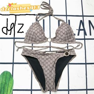 Mode Dames Badpakken Bikini set Veelkleurig Zomertijd Strandbadpakken Wind Zwemkleding Hoge kwaliteit