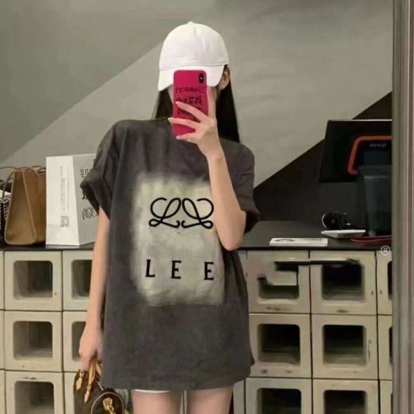 Fashion Women T-shirt Designer T-shirts Womens Womeds Old Letter Imprimer graphique Graphique à manches courtes Pullover Coton Tees