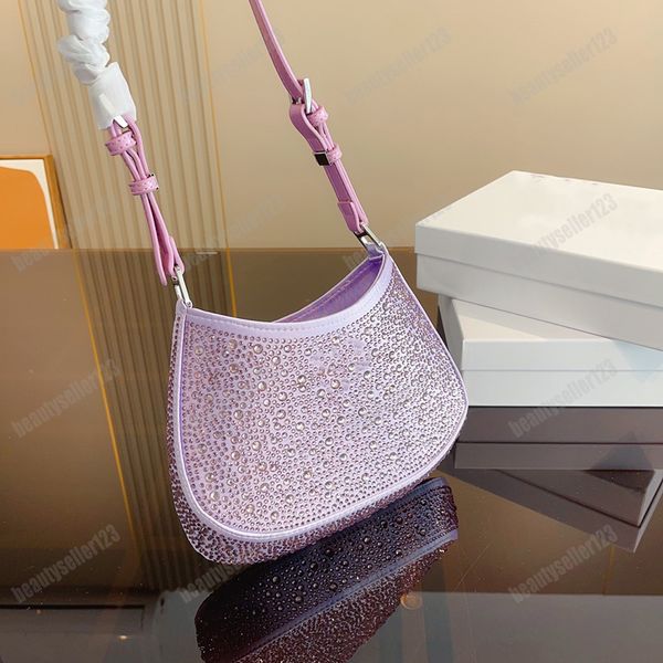 Moda Mujer Totes Bolsos de diamantes de imitación Bolso de viaje para las axilas Top Diseñadores de lujo Bolsos de mano de alta calidad Bolso de ilustraciones Bolso de fiesta Bling Beads Monederos