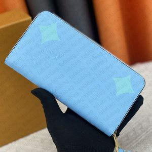 Mode femmes portefeuille en cuir portefeuille unique portefeuilles à glissière dame dames long sac à main classique avec carte M80402 boîte orange