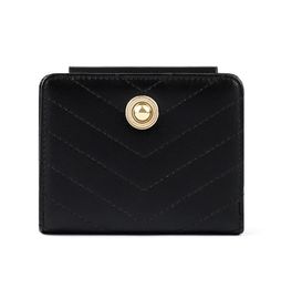 Fashion Femmes portefeuille pu en cuir court trifold bourse Multicard Position Brief Brief Pocket Pocket dames Bag 9675914