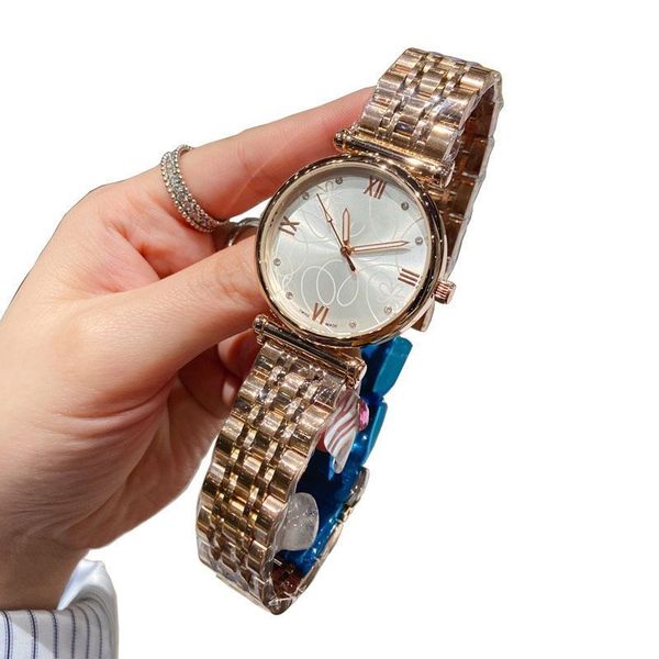 Fashion Women regarde 32 mm Luxury Diamond Lady Watch Band en acier inoxydable Salle de bracelet imperméable Birthday Christmas Valentin's Mother's Day Gift for Womens