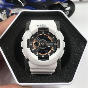 Fashion Women Watches Baby Sports Digital Led Designer Girl Girl Autolight Waterproof Student Military Brand Watch met Box307G