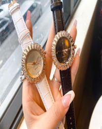Fashion Women Watches lederen band 7 kleuren Casual Quartz Lady Watch Luxury C Brand PolsWatches2020757