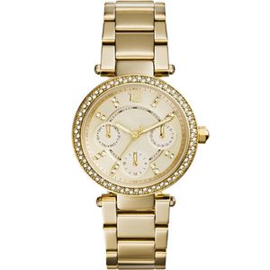 Fashion Women kijkt Montre Quartz Watch Gold Designer Micheal Korrs Diamond M5615 5616 6055 6056 Woman Orologio di Luss Montre D299L