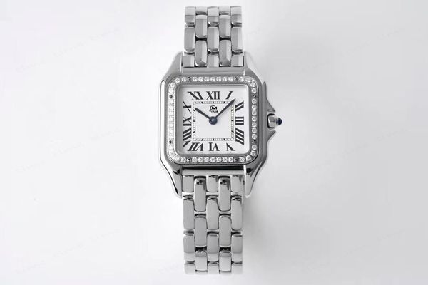 Mode femmes montres suisse mouvement à quartz argent or robe montre dame carré réservoir boîtier en acier inoxydable fermoir original analogique décontracté montre-bracelet Montre De Luxe