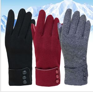 Mode femmes gants d'hiver multi-fonction téléphone écran tactile gants en plein air chaud gants de cyclisme vélo vélo coupe-vent gant mitaines