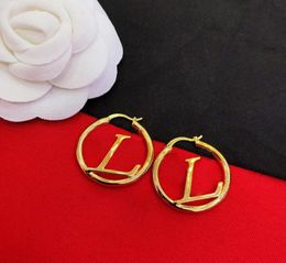 Mode femmes grand cercle Simple boucles d'oreilles boucles d'oreilles pour femme de haute qualité Lucyjewelry 21072103W7244223