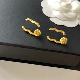 Fashion Womens Designer Luxury Earring C-Letter Studs Crystal Brand Letter 18K Gold Wedding Bijoux Crystal Pearl Earge Eard Trop Party