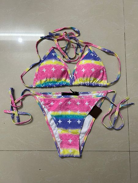 Moda para mujer Diseñador Traje de baño Traje Carta Impreso Señoras Bikinis Fiesta de viaje Mujeres Trajes de baño atractivos Plus Tamaño asiático S-XL # 4688