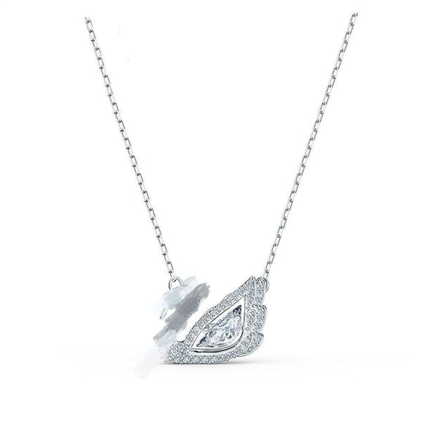 Collier de diamant pour femmes de mode 14 carats Collier de créateur de cygne en or Pendentif Ins Style Designer Bijoux de cadeau émotionnel pour les femmes pour exprimer leur amour5ZI2