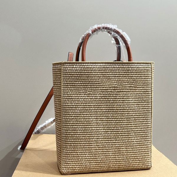 Bolso de mano de moda para mujer Lafite Grass Zither Score Bag Verano Versátil Casual Luxurys Bolsos de playa Mujeres Lafite StrawBag