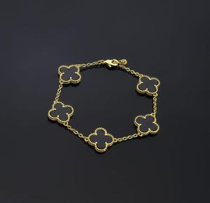 Mode dames luxe designer ketting armband vierbladige klaver armbanden 18k gouden armbanden voor dames3596327