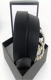 Модные женские мужские дизайнерские ремни Кожаные черные бронзовые пряжки Классический повседневный жемчужный ремень Ширина 38 см с коробкой7050781