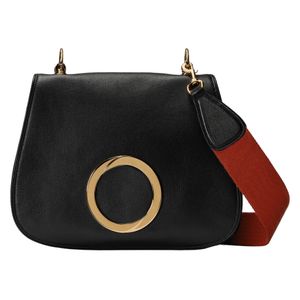 Sac à bandoulière pour femme à la mode Cross body plus grands portefeuilles 29cm Designer Sacs à bandoulière de luxe Deux sangles en cuir Blondie Round Interlocking Double G flip cover sac à dos