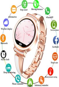 Fashion Womens Smart Watch Women Impermeable Dispositivo portátil Monitor Heart Monitor Sport Smartwatch For Women Girl Lady Gift9878708