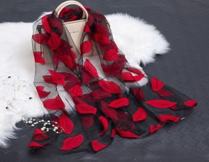 Mode dames zomerbries lichtgewicht pure wrap organza gaze sjaal sjaalmeisjes elegante dames casual lange zachte wrap 4818251