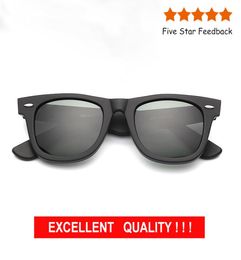 Gafas de sol de la moda para hombres Diseño de gafas de sol con lentes de vidrio de protección de rayos de sol des lunettes de soleil