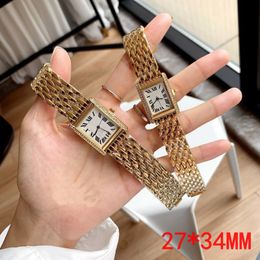 Mode femmes montre designer boîtier en acier inoxydable montre de réservoir carré quartz batterie montre de luxe lumineux les hommes secrets montres de haute qualité sb070 C4