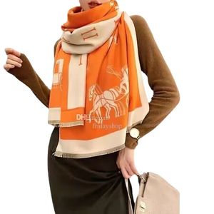 Bufandas de diseño de lana de moda, bufanda de cachemira de lujo para invierno, patrón para hombre y mujer, chal de Pashmina, pañuelos para el cuello, nuevo regalo, envolturas largas