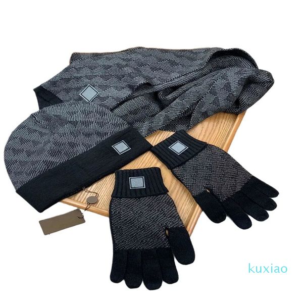 Mode laine tendance chapeau écharpe ensemble luxe sacoche chapeaux hommes et femmes mode designer châle écharpes en cachemire gants adaptés aux écharpes d'hiver