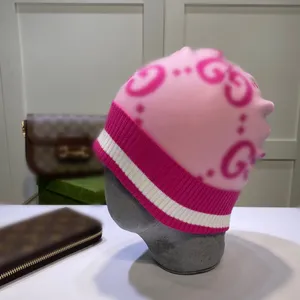 Gorro tejido de lana a la moda, gorro de diseñador, gorro de Cachemira para hombre, gorro tejido, gorro cálido para invierno, regalo