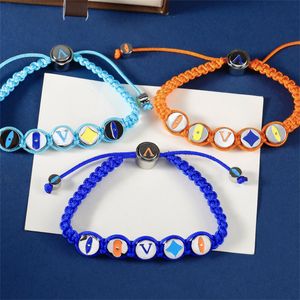 Bracelet tissé à la mode pour hommes et femmes, bijoux de styliste, cadeaux de luxe pour fête de mariage