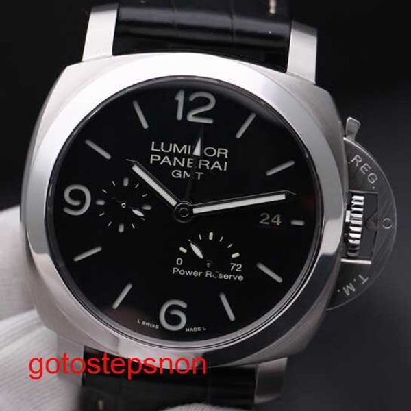 Wrist Wrist Watch Panerai Luminor Series PAM00321 Automatique Mécanique pour hommes montre 44 mm montre une horloge de la montre Power Reserve Affichage