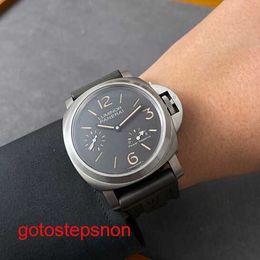 Wrist Wrist Watch Panerai Mouvement mécanique Swiss Watch Men's Watch Steel Date Affichage étanche à la lumineuse dure Lumineuse Sports Titane Pam00797 (44 mm)