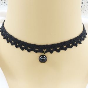 Fashion-y gros fleur dentelle collier ruban de velours tour de cou cloche étoile de mer collier pour envoyer sa petite amie shopping fou livraison gratuite