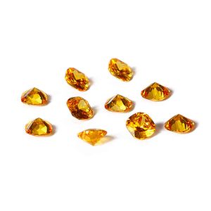 Mode gele kleur 12x12mm vierkante gesneden citrien stenen 12.5ct losse edelsteen sieraden geschenken 10 stks / set geheel
